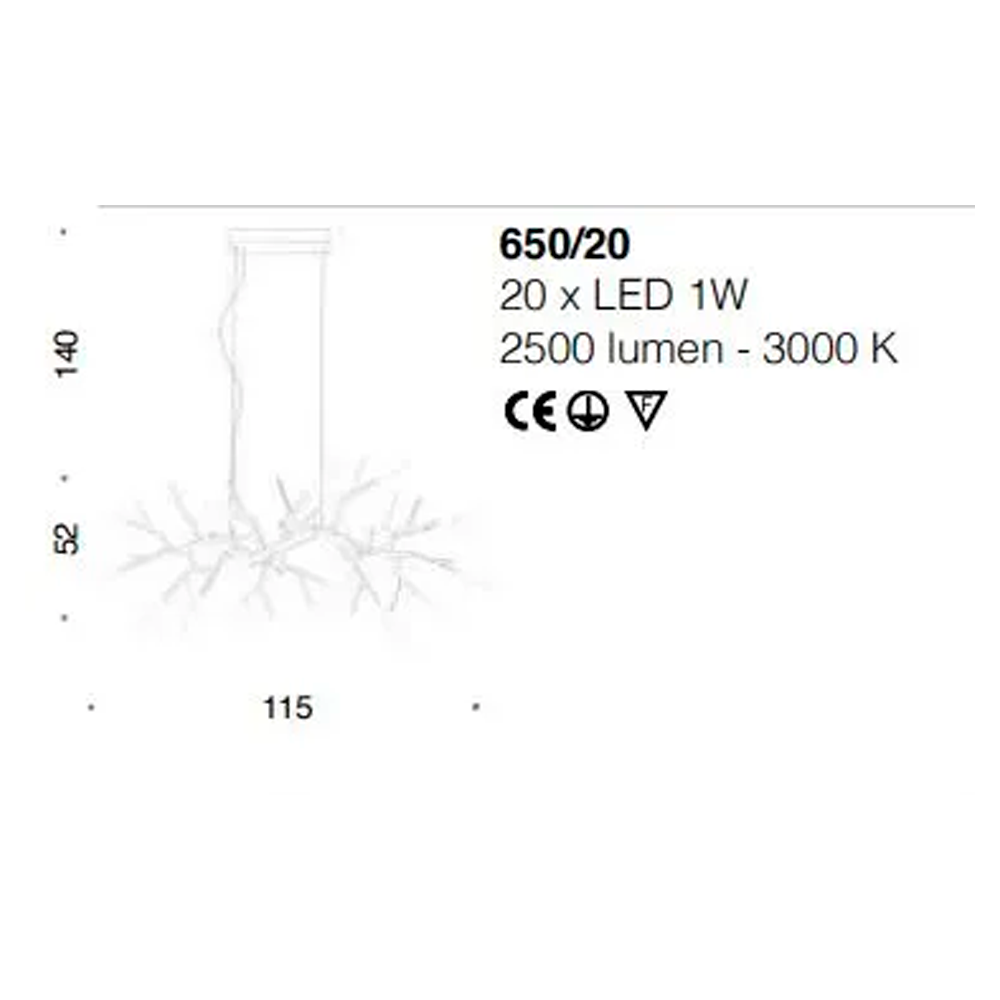 Подвесной светильник Idl  ACROPORA 650/20Q2PL001 картинка №3