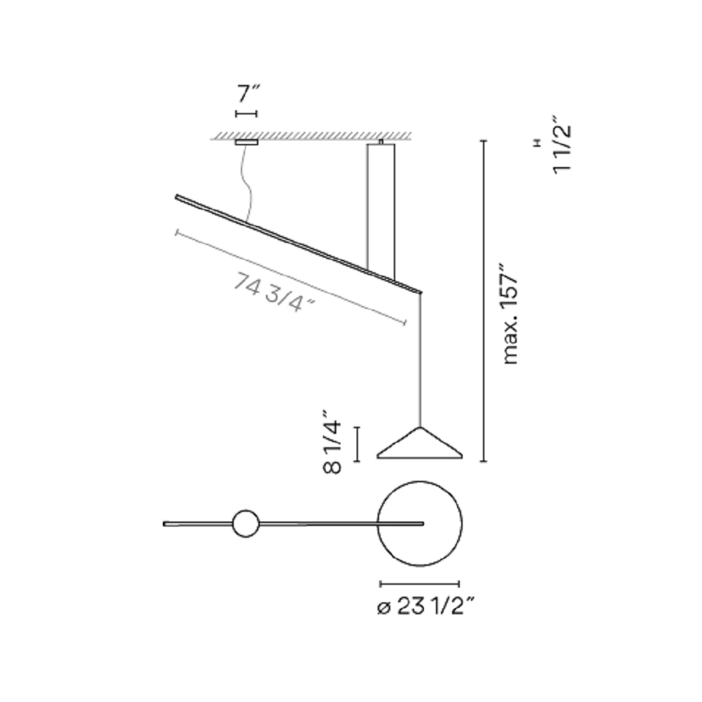 Подвесной светильник Vibia NORTH 5670 картинка №5