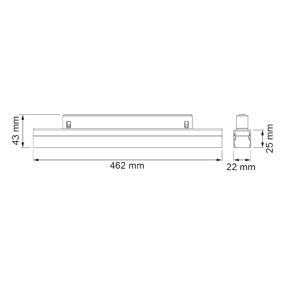 Трековый светильник Astrelio Dot 16W 36° 4000K 463 мм черный 150079 картинка №2