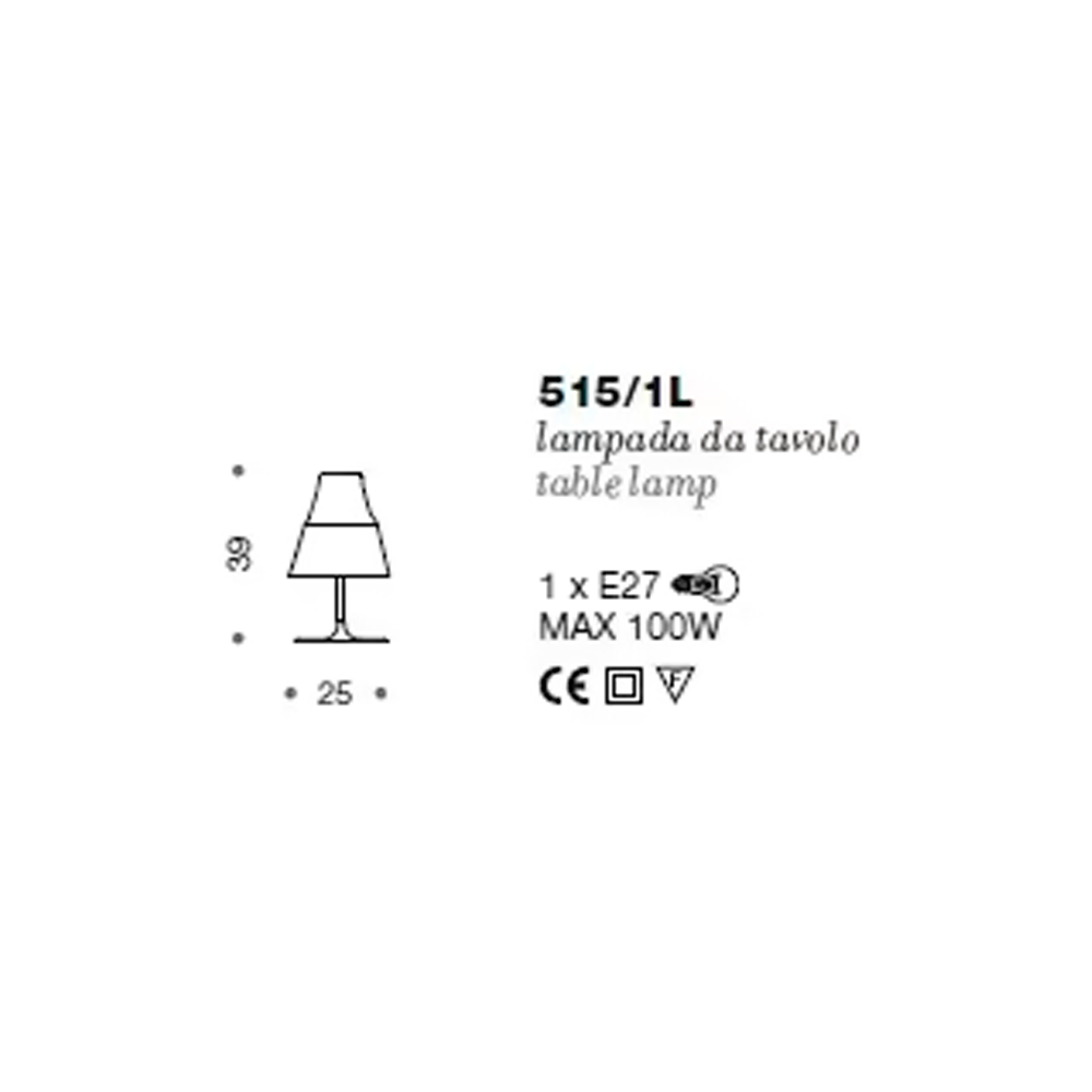 Настольная лампа Idl LUME 515/1L картинка №2