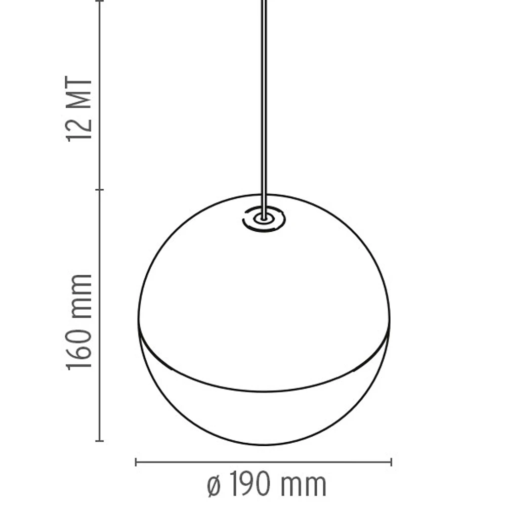 Подвесной светильник FLOS STRING LIGHT Sphere head  картинка №6