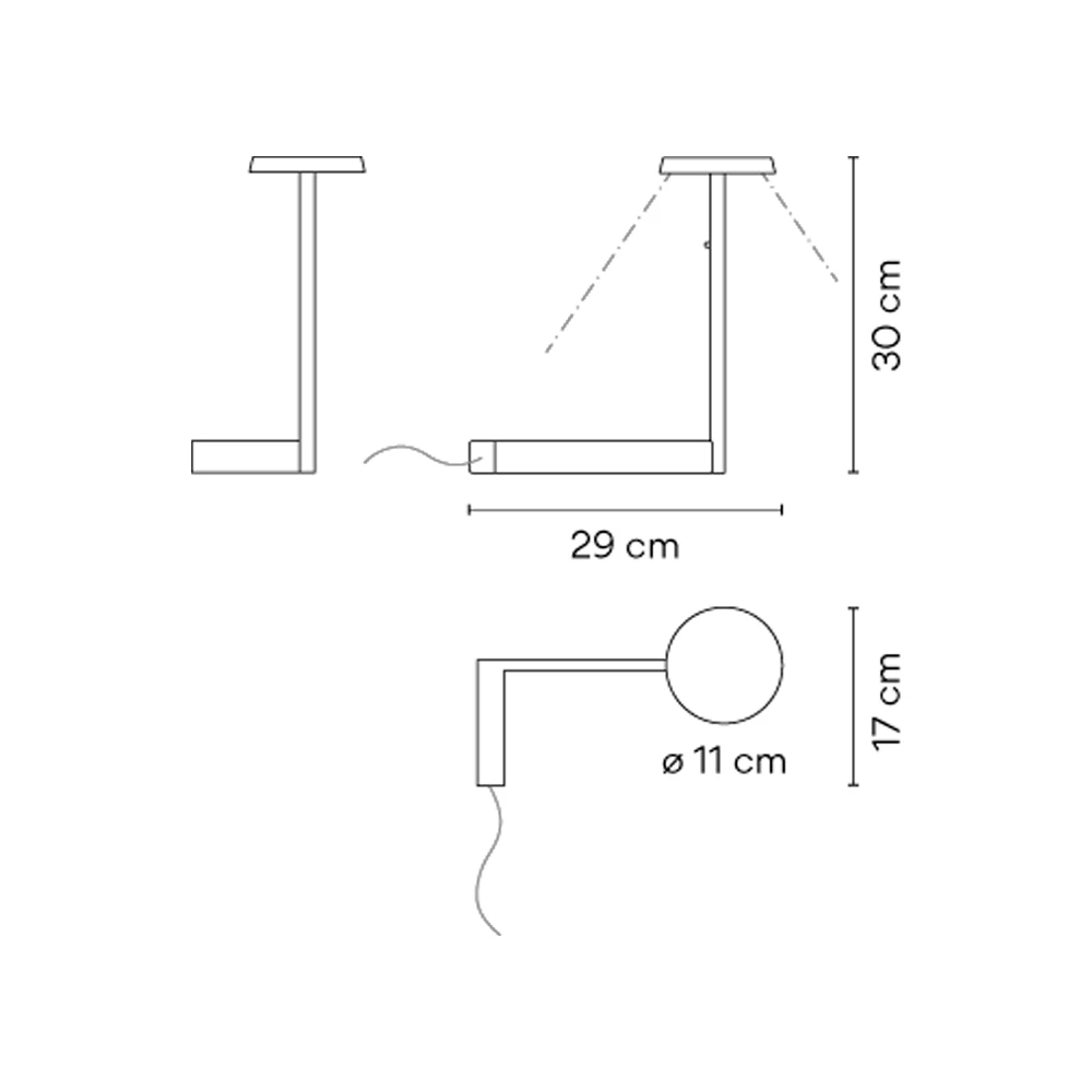 Настольная лампа Vibia FLAT Grey   картинка №3