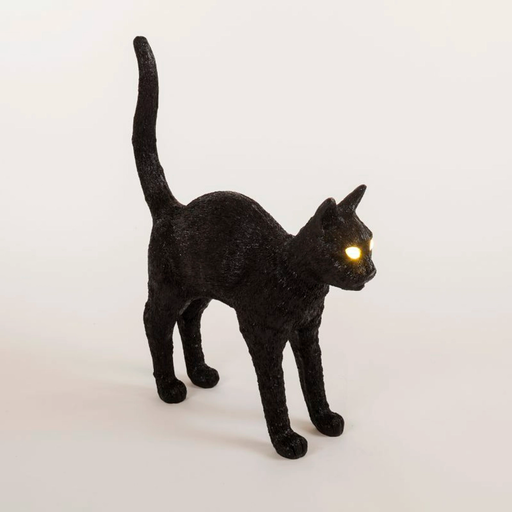 Настольная лампа Seletti JOBBY THE CAT Black картинка №2