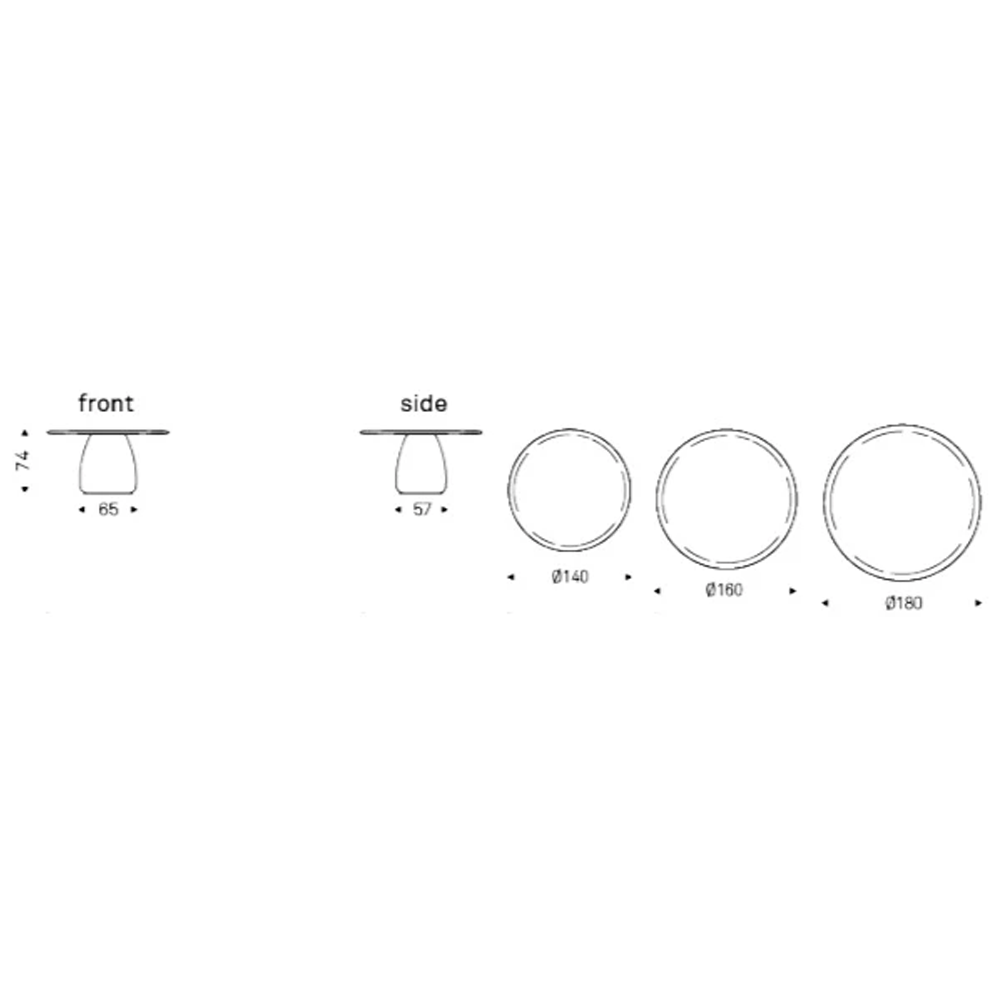 Стол обеденный Cattelan Italia BOTERO ARGILE картинка №1