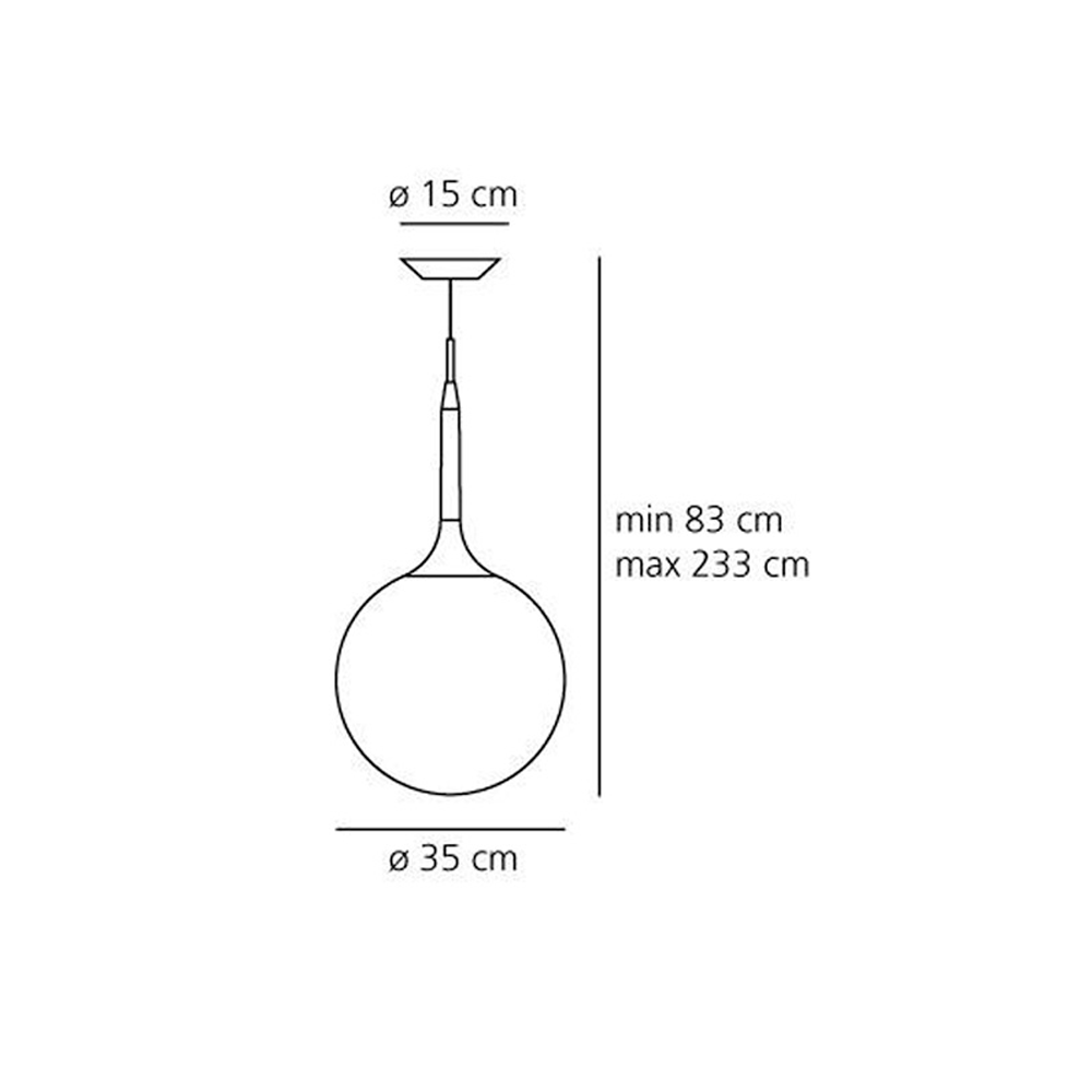 Подвесной светильник Artemide CASTORE 1052010A картинка №4
