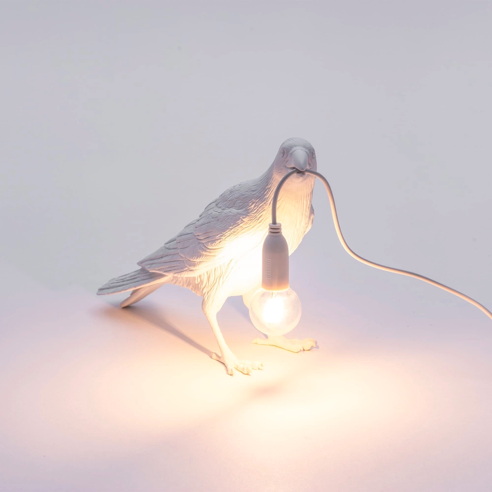 Настольная лампа Seletti BIRD WAITING WHITE  картинка №4