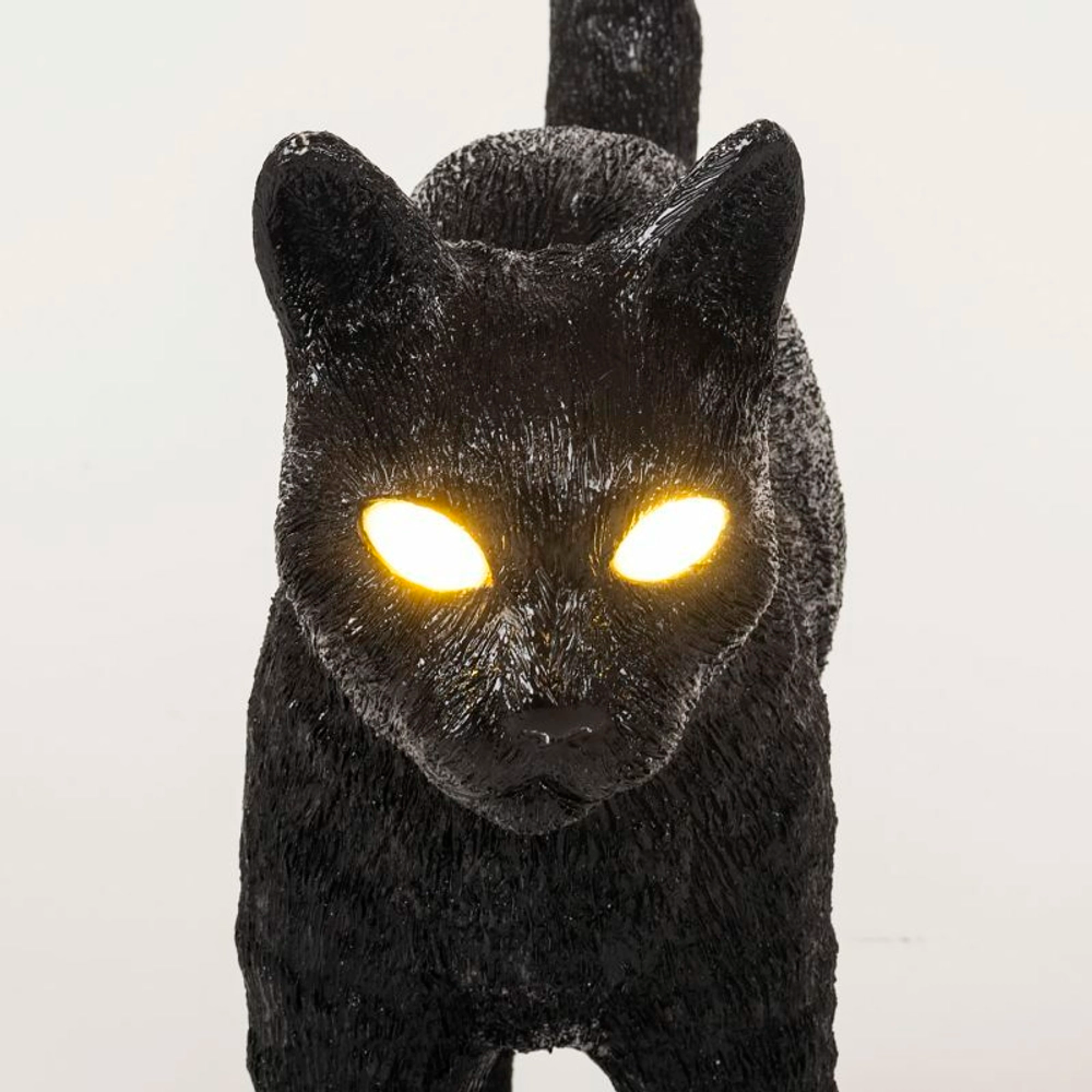 Настольная лампа Seletti JOBBY THE CAT Black картинка №4