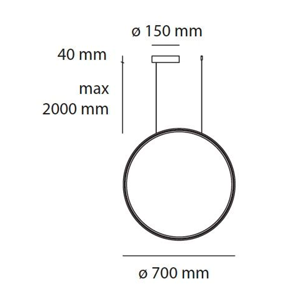 Подвесной светильник Artemide DISCOVERY VERTICAL  70 RGBW картинка №6