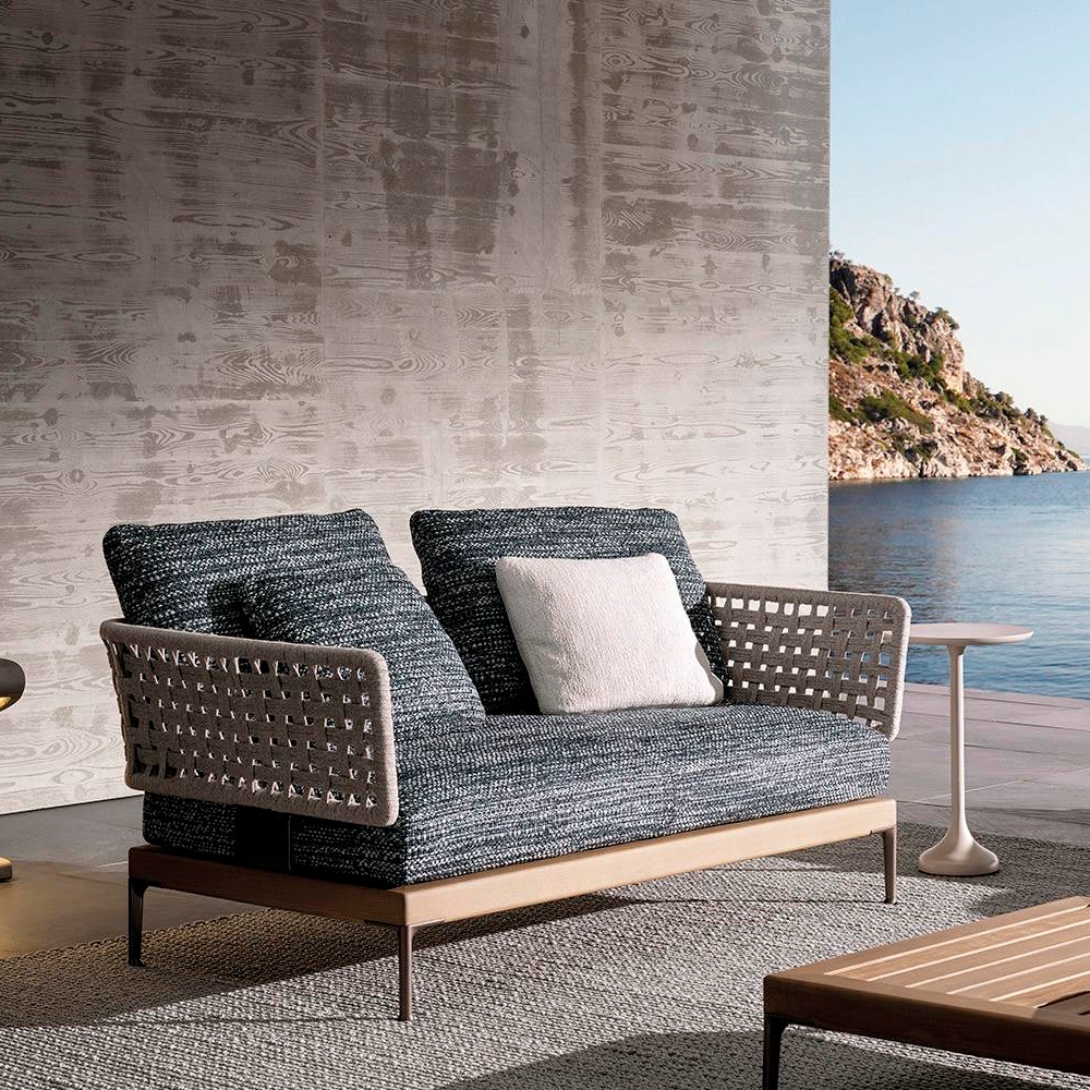Диван уличный Minotti PATIO TEAK