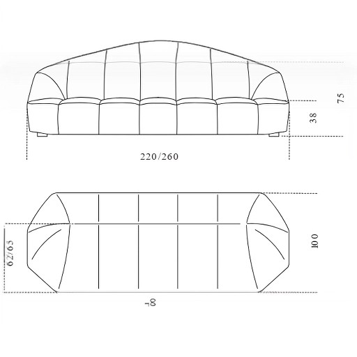 Диван Gallotti&Radice LOVESEAT  картинка №5