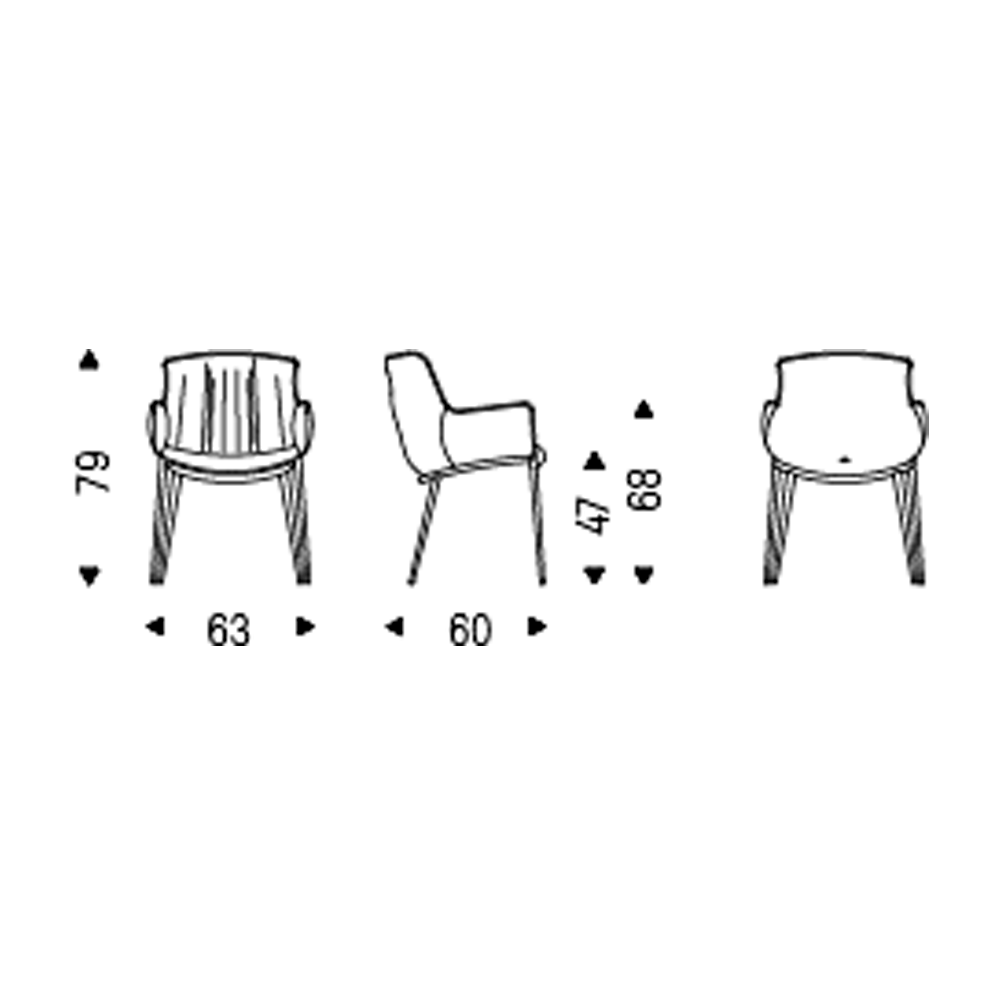 Стул Cattelan Italia RHONDA LINO 948 картинка №6