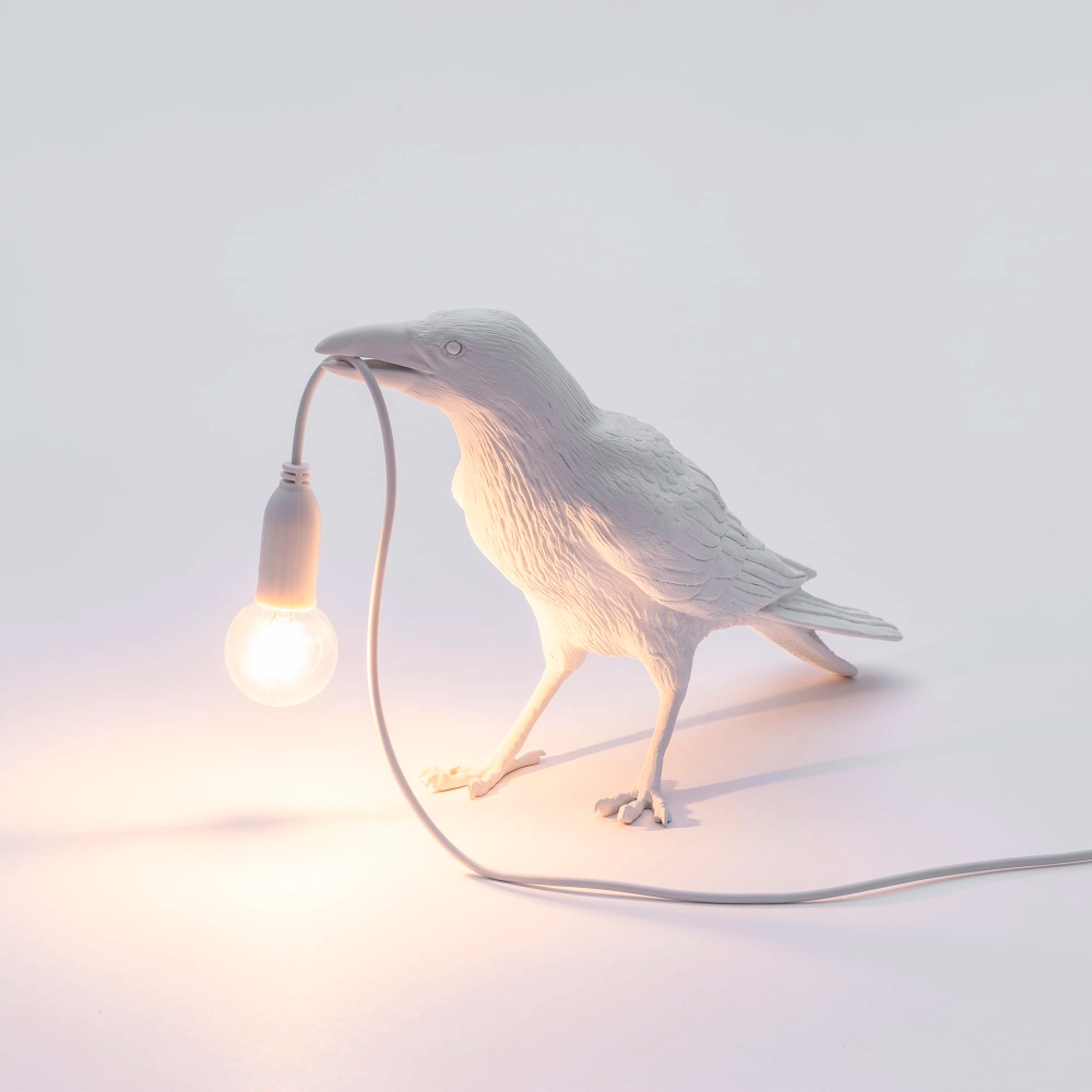 Настольная лампа Seletti BIRD WAITING WHITE  картинка №3