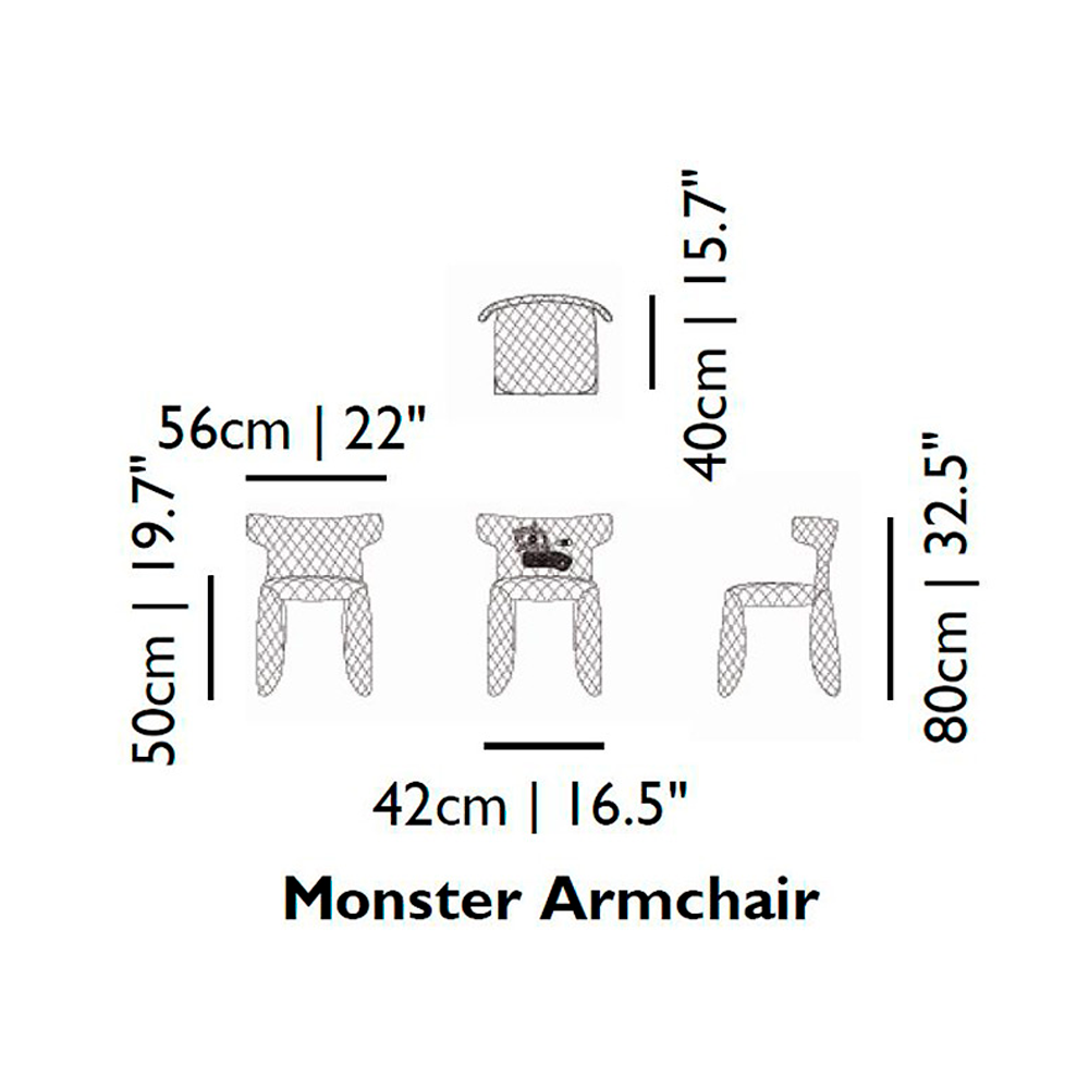 Кресло Moooi MONSTER ARMCHAIR картинка №5