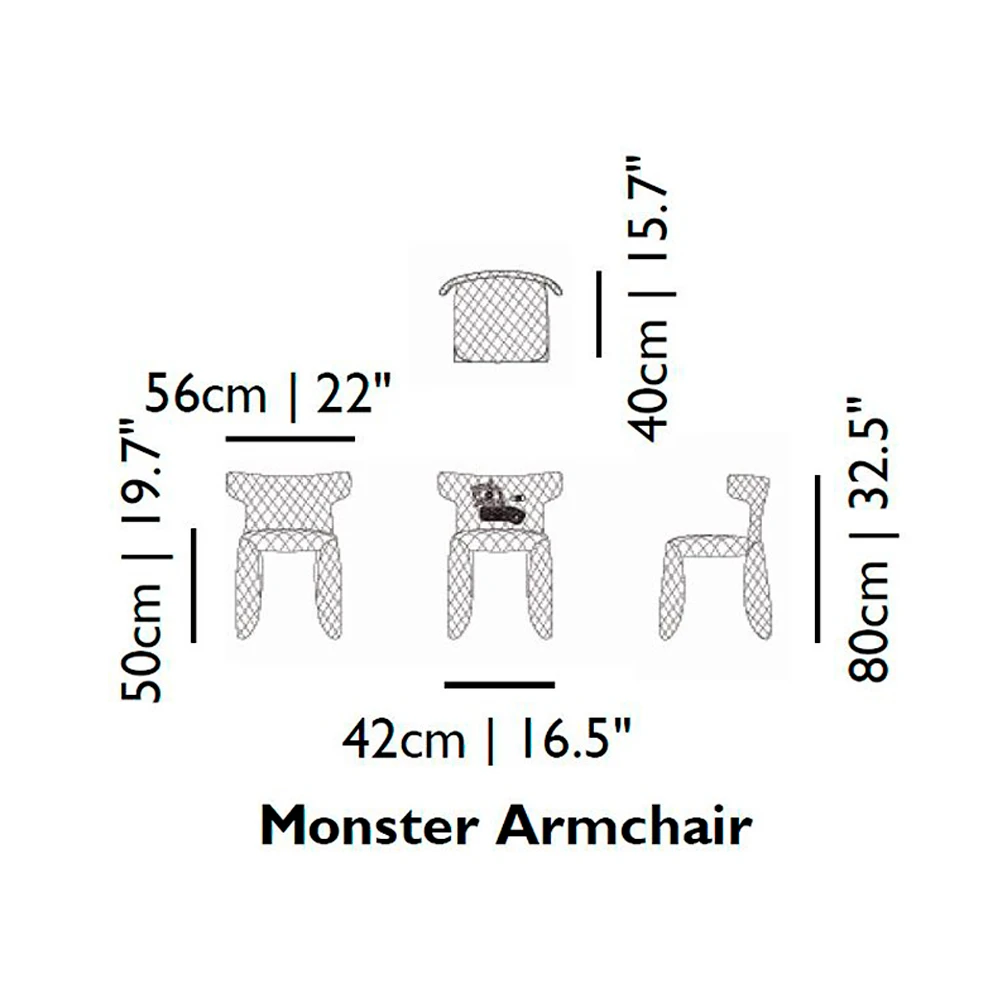 Кресло Moooi MONSTER ARMCHAIR картинка №5