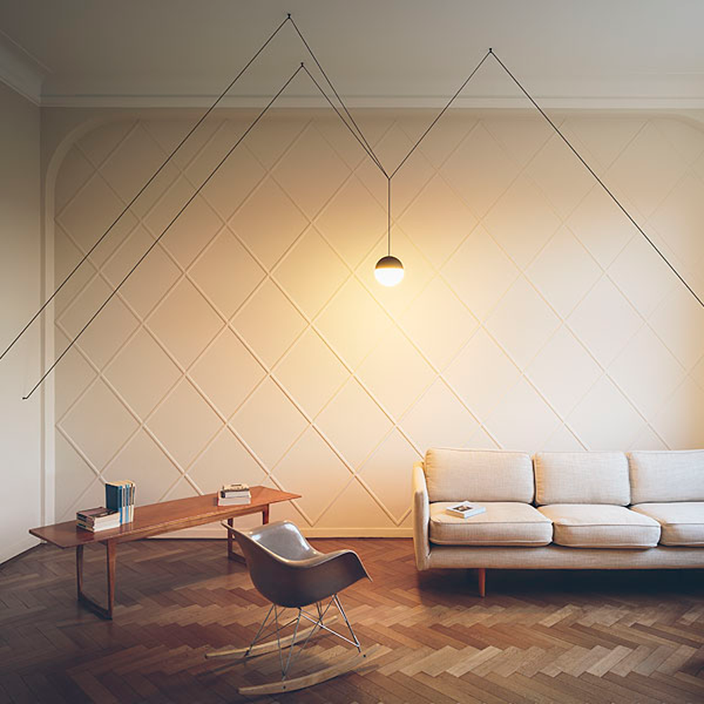 Подвесной светильник FLOS STRING LIGHT Sphere head  картинка №5