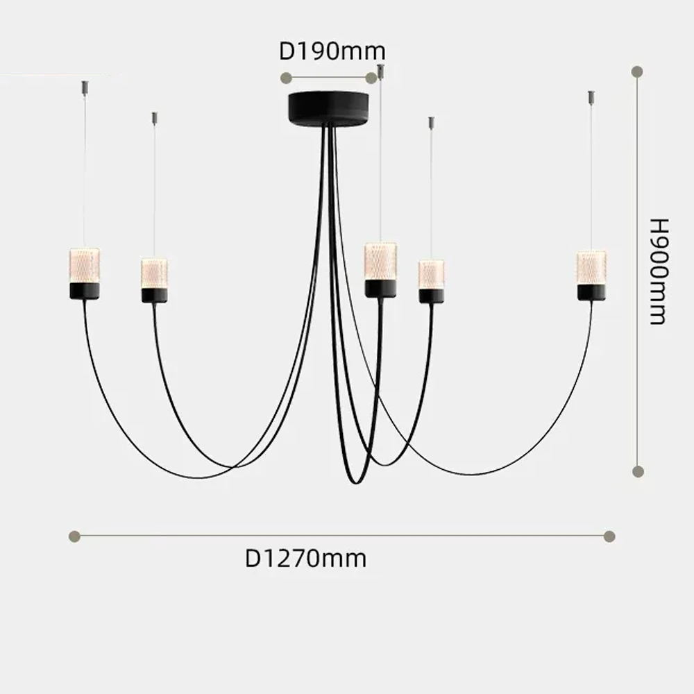 Подвесной светильник Moooi GRAVITY 7 BLACK картинка №5