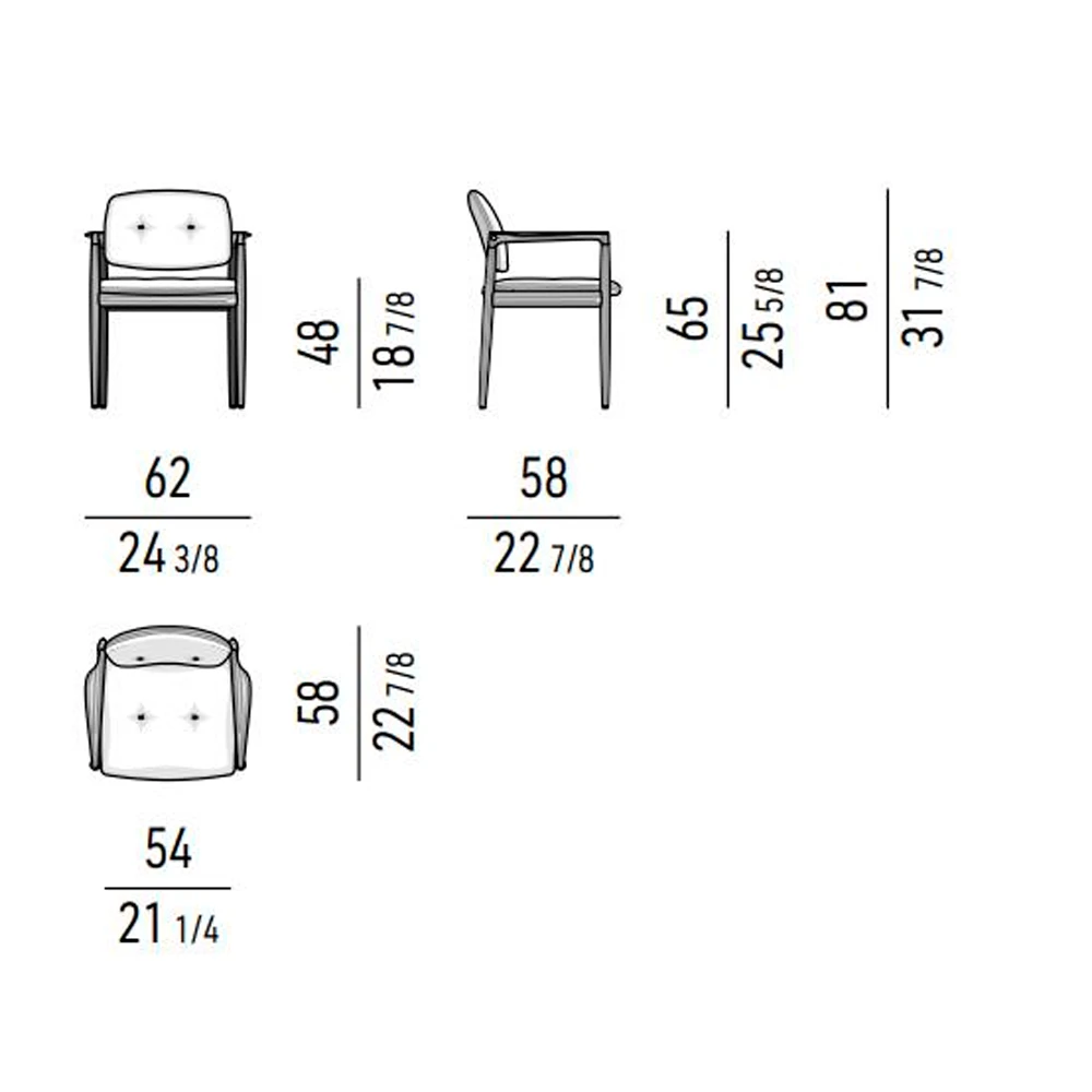 Стул Minotti YOKO картинка №4