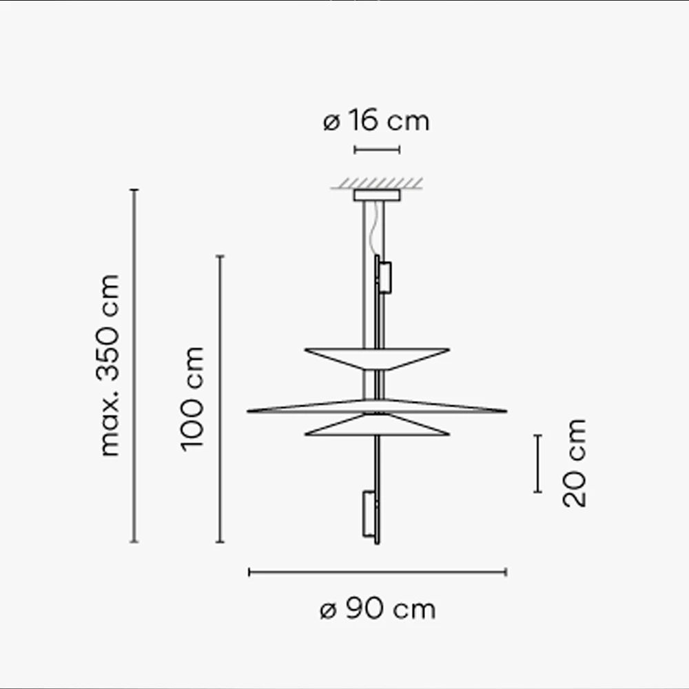 Подвесной светильник Vibia FLAMINGO Gold картинка №4