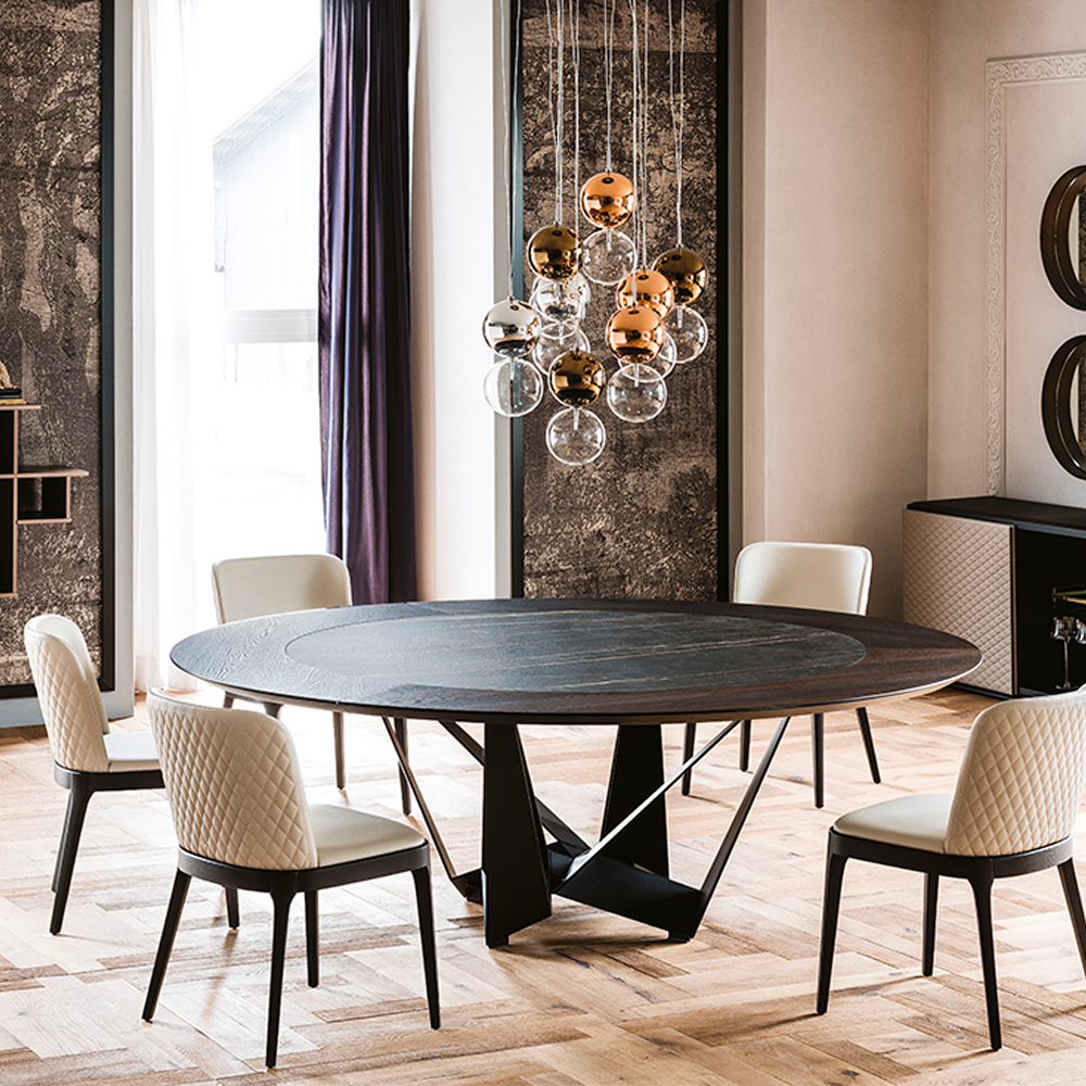 Стол обеденный Cattelan Italia SKORPIO KER-WOOD ROUND картинка №1